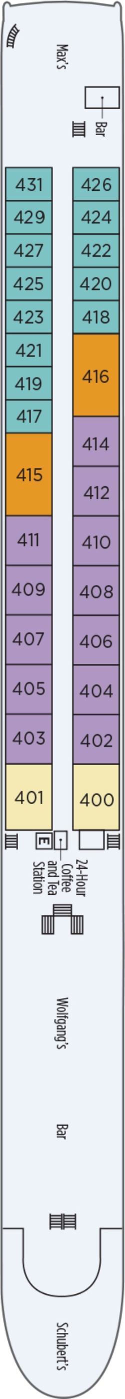 S.S. Beatrice Rhine Deck deck plan