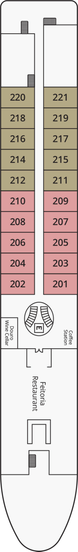 S.S. São Gabriel Cape Verde Deck deck plan