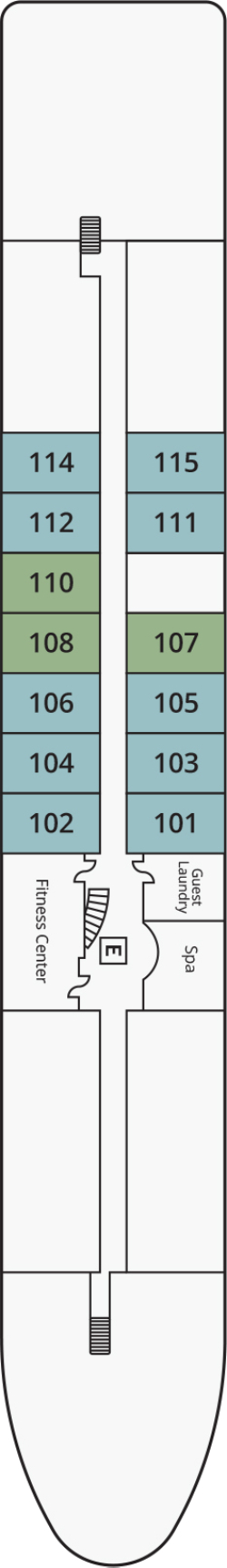 S.S. São Gabriel Madeira Deck deck plan