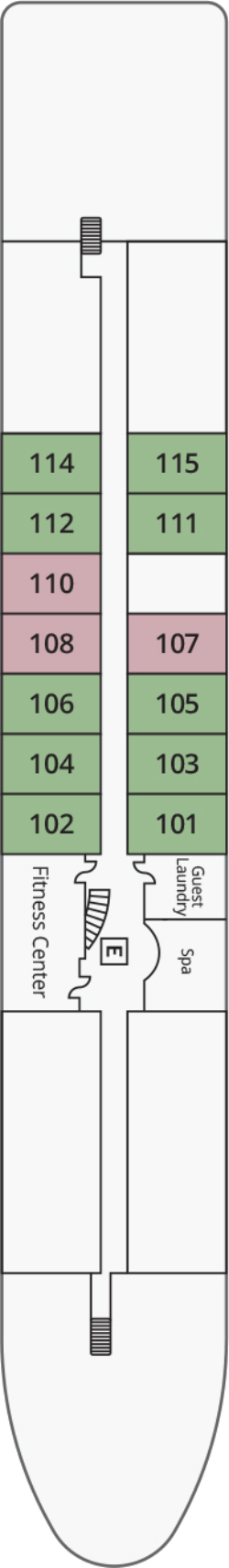 S.S. São Gabriel Madeira Deck deck plan