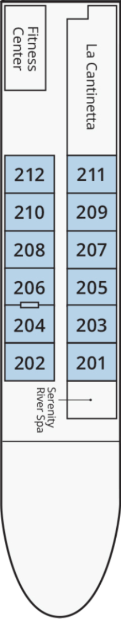 S.S. La Venezia Mazzorbo Deck deck plan
