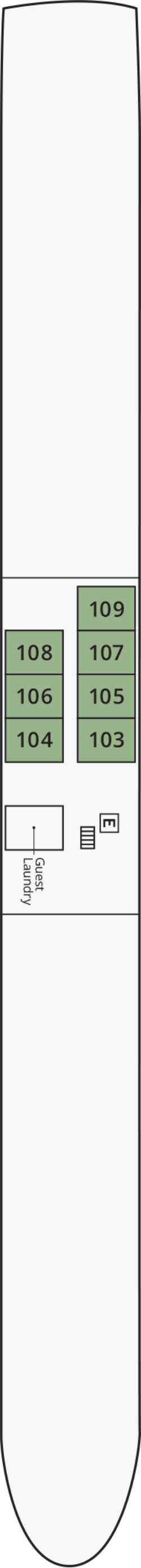 S.S. La Venezia Torcello Deck deck plan