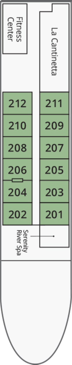 S.S. La Venezia Mazzorbo Deck deck plan