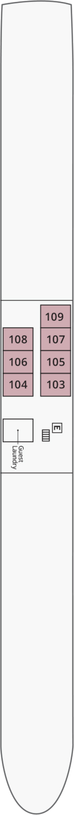 S.S. La Venezia Torcello Deck deck plan