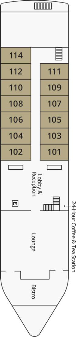 S.S. Sphinx Dendera Deck deck plan