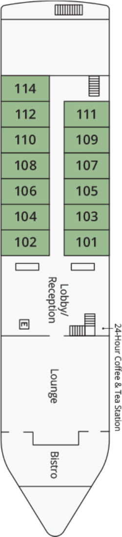 S.S. Sphinx Dendera Deck deck plan