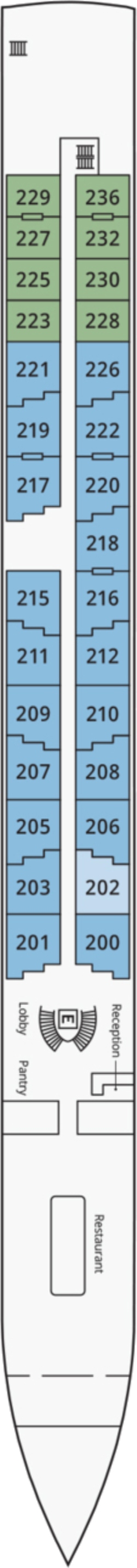 S.S. Victoria Main Deck deck plan