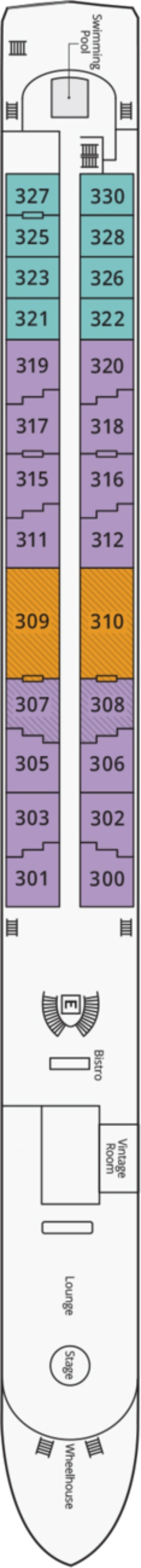 S.S. Elisabeth Basel Deck deck plan
