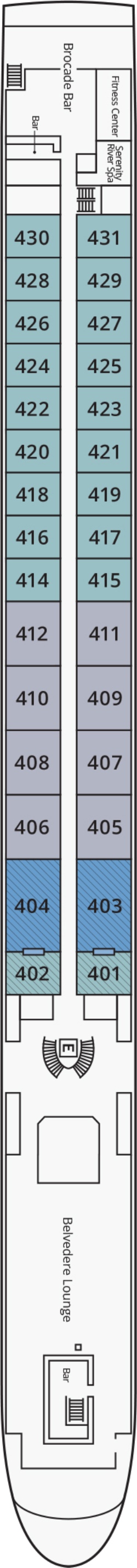 S.S. Emilie Adele Deck deck plan