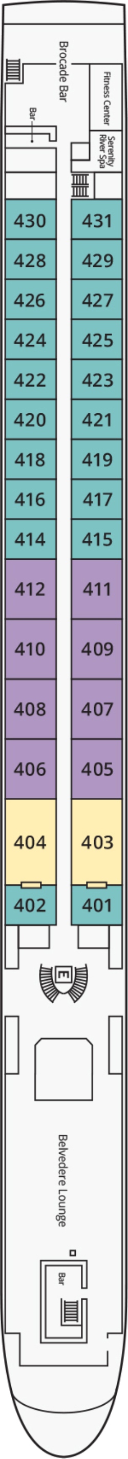 S.S. Emilie Adele Deck deck plan