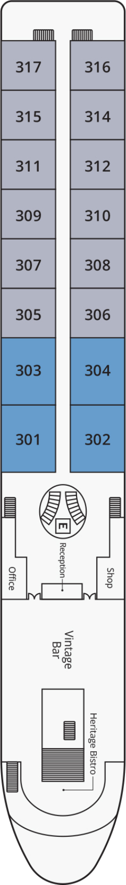 S.S. Sao Rafael Azores Deck deck plan