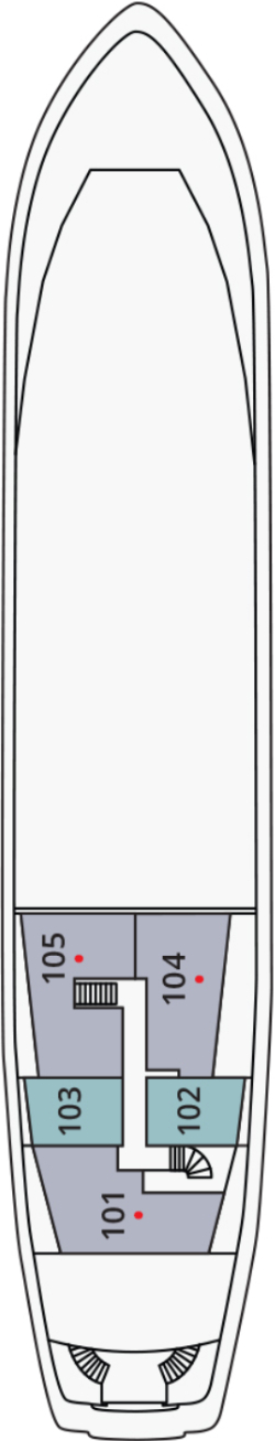 Aqua Blu Lower Deck deck plan