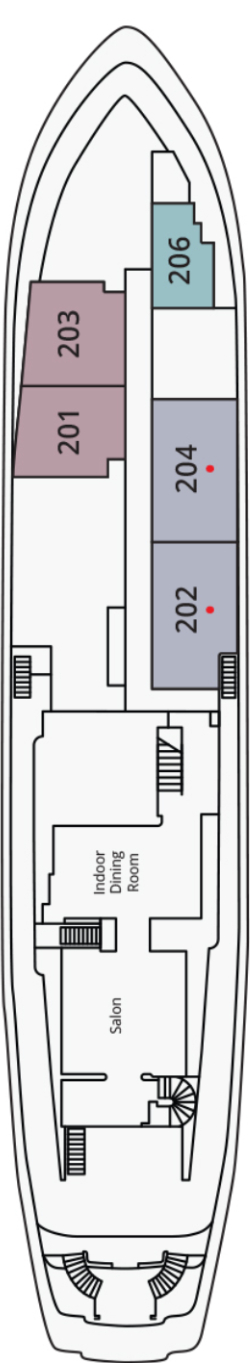 Aqua Blu Main Deck deck plan