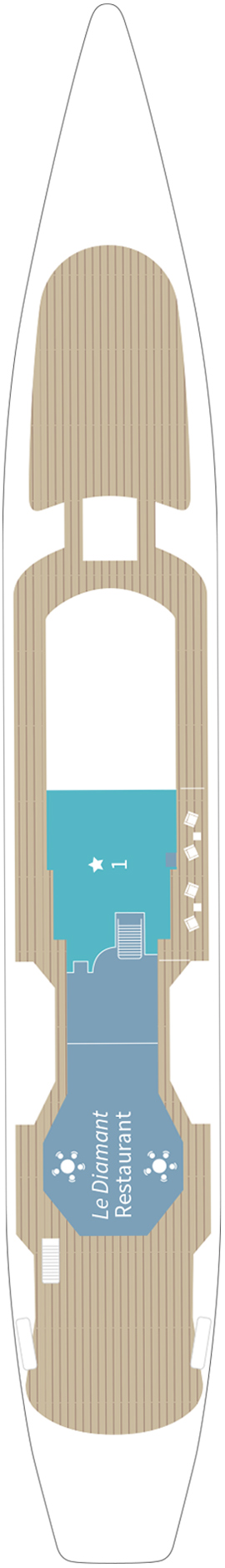 Le Ponant Zephyr Deck deck plan