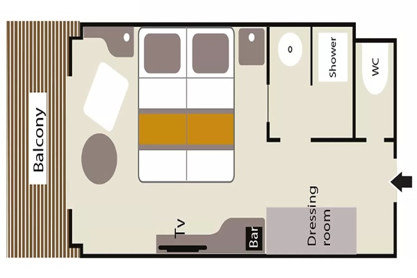 Prestige Balcony Stateroom