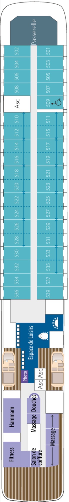 Le Boreal Le Normandie deck plan