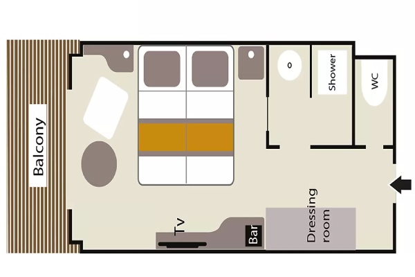 Prestige Balcony Stateroom