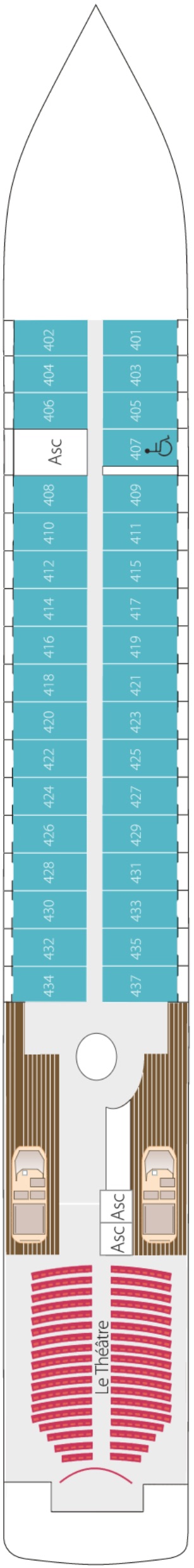 L'Austral Chandernagor deck plan