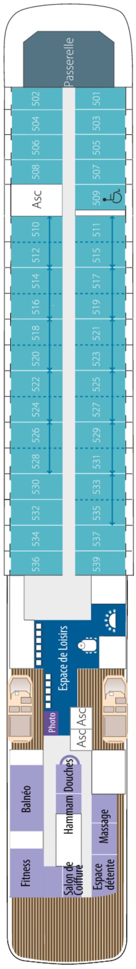 L'Austral Bengale deck plan