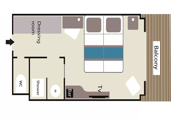 Prestige Balcony Stateroom