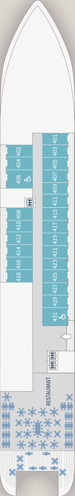 Le Laperouse Deck 4 deck plan