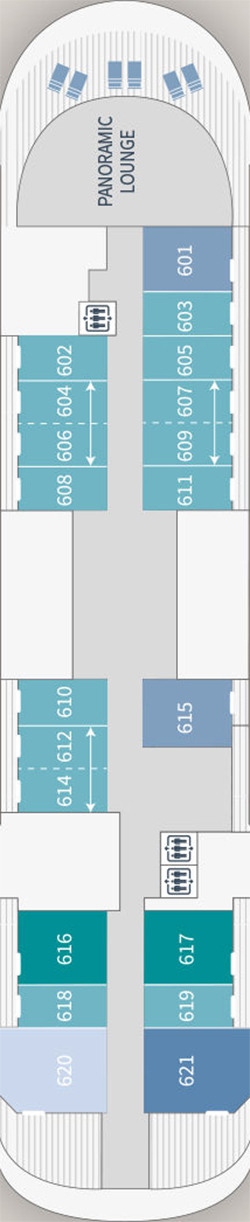 Le Laperouse Deck 6 deck plan