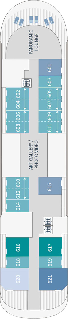Le Bougainville Deck 6 deck plan