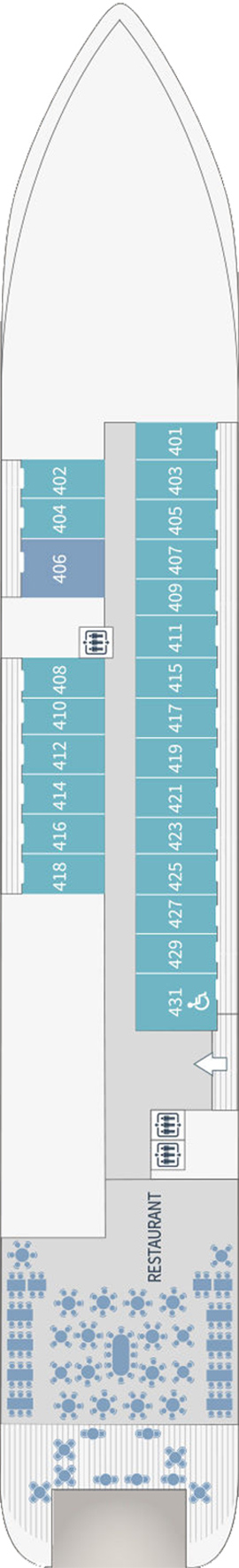 Le Bellot Deck 4 deck plan
