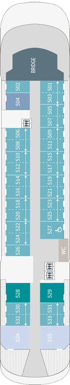 Le Bellot Deck 5 deck plan