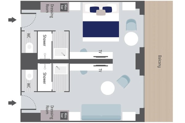 Prestige Suite Deck 7