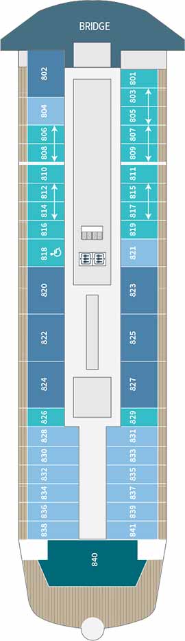 Le Commandant Charcot Deck 8 deck plan