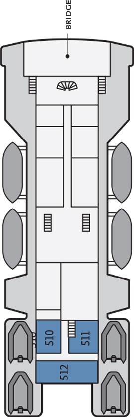 Ocean Adventurer Bridge deck deck plan