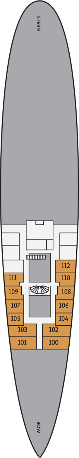 Ocean Adventurer Lower Deck deck plan