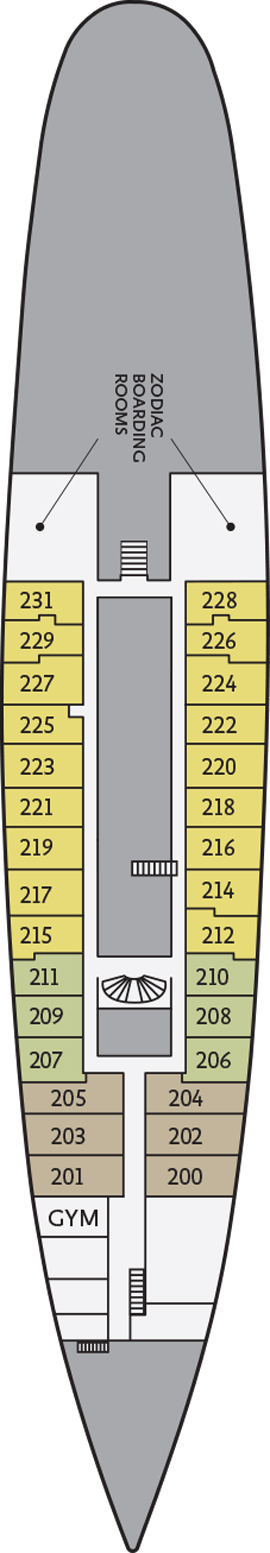 Ocean Adventurer Main Deck deck plan