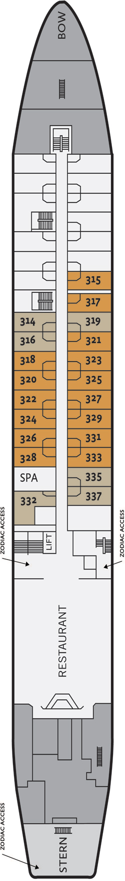 Ocean Diamond Lower Deck deck plan