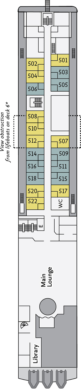 Ocean Diamond Upper Deck deck plan