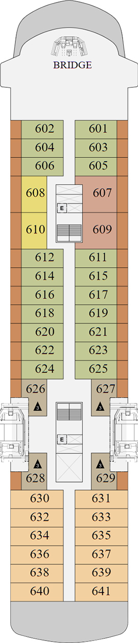 World Explorer Deck 6 deck plan