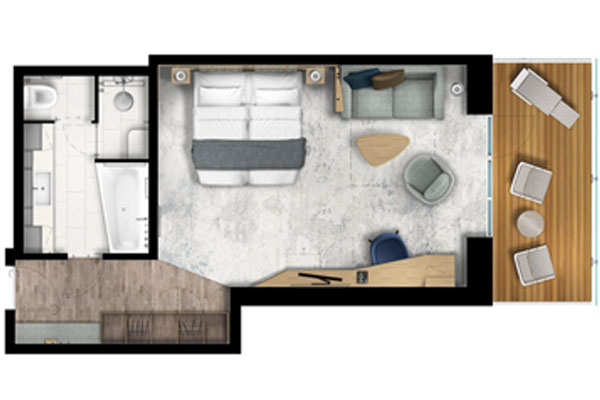 Deluxe Balcony Suite (ULT-DLX)