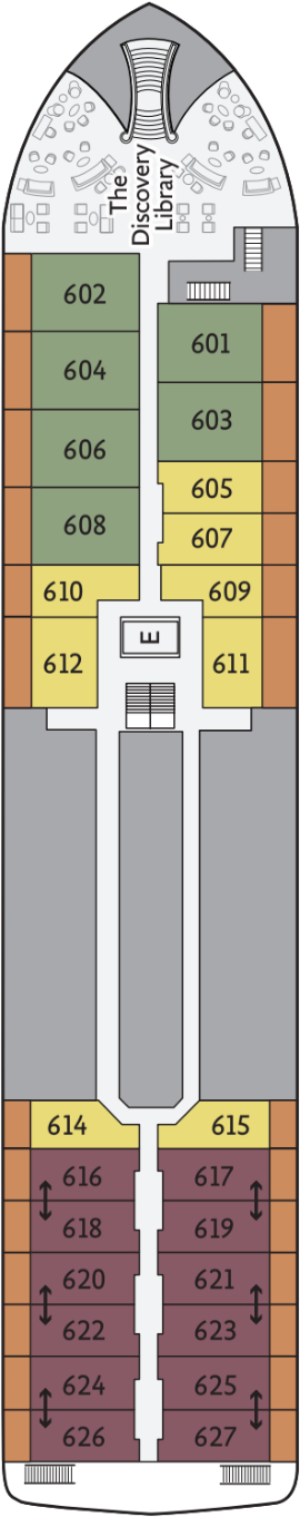 Ocean Explorer Deck 6 deck plan