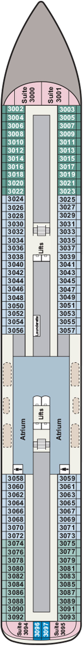 Viking Saturn Deck 3 deck plan