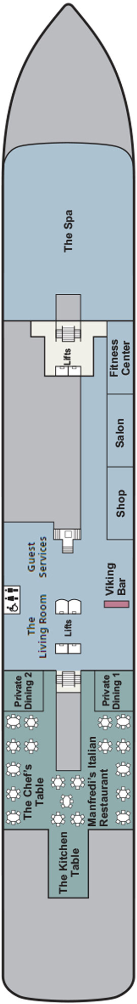 Viking Vela Deck 1 deck plan