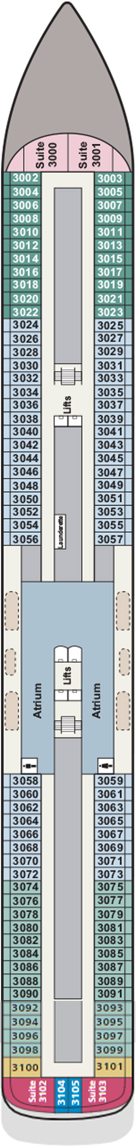 Viking Vesta Deck 3 deck plan