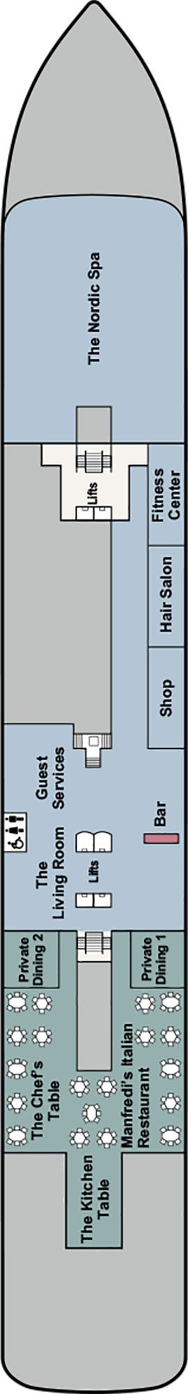 Viking Yi Dun Deck 1 deck plan