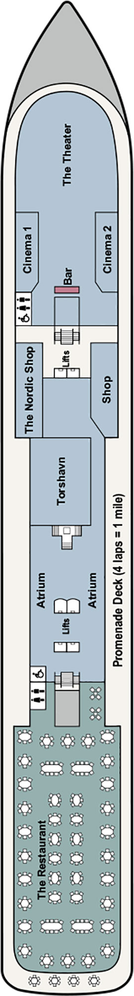 Viking Yi Dun Deck 2 deck plan