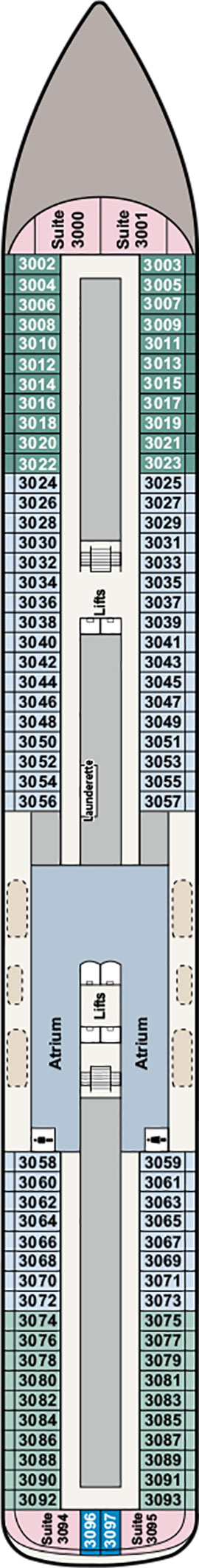 Viking Yi Dun Deck 3 deck plan