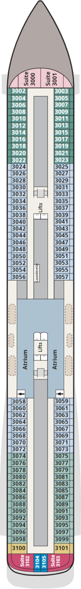 Viking Mira Deck 3 deck plan