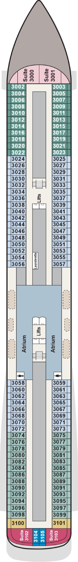 Viking Lyra Deck 3 deck plan
