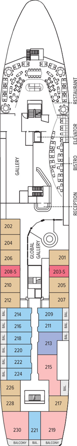 NG Explorer Upper Deck deck plan