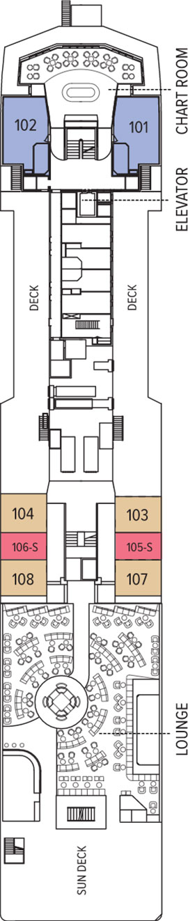 NG Explorer Veranda Deck deck plan