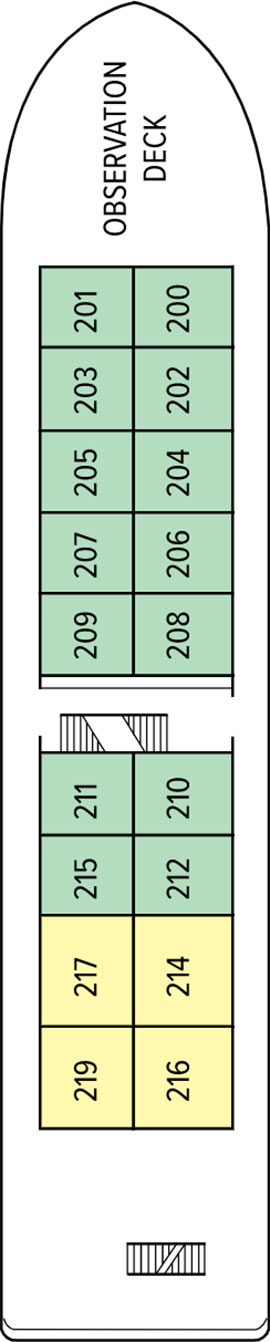 NG Sea Bird Upper Deck deck plan